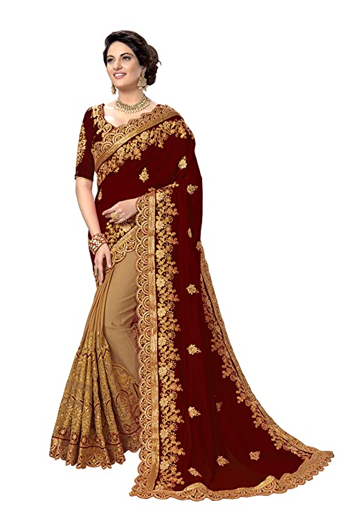 Yellow Color Fancy Party Wear Saree