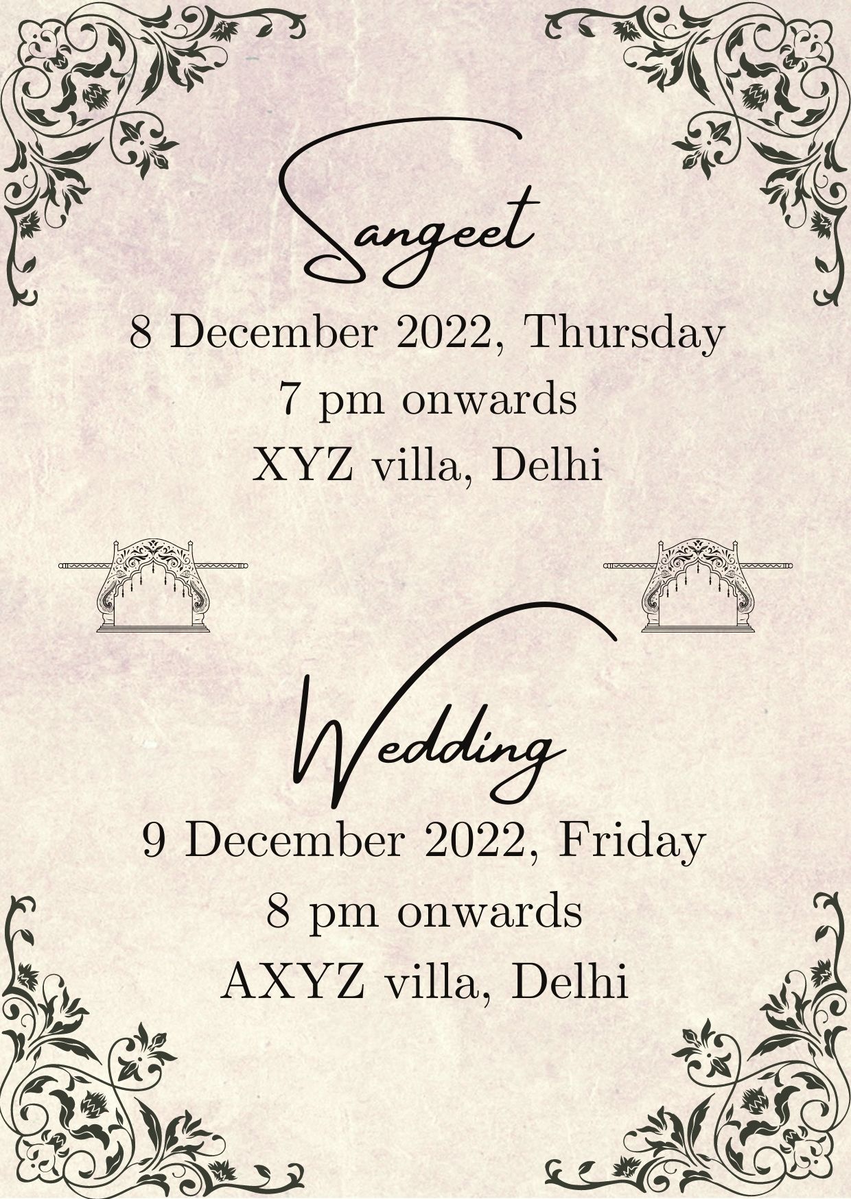 Create Indian Wedding Invitation Card for 2023
