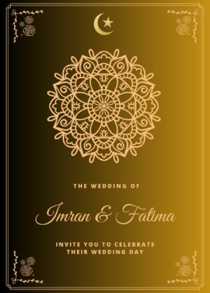 Muslim wedding card format pdf