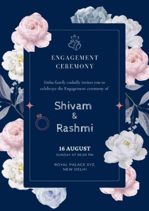 Ring Ceremony card