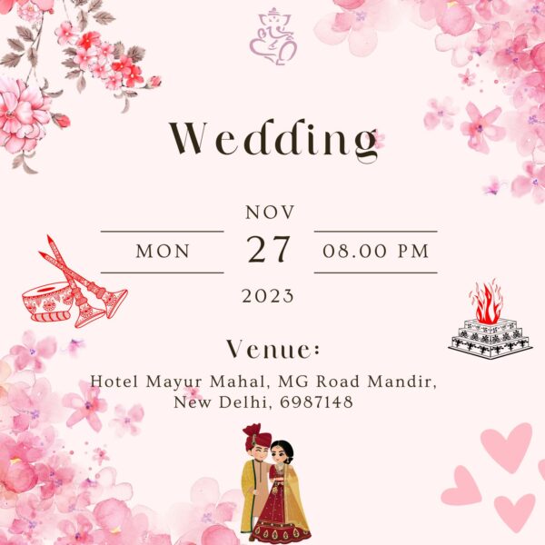 create indian wedding invitation card online free