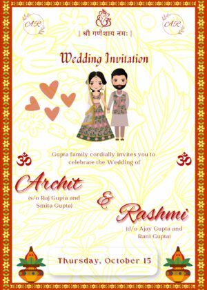 online indian wedding card
