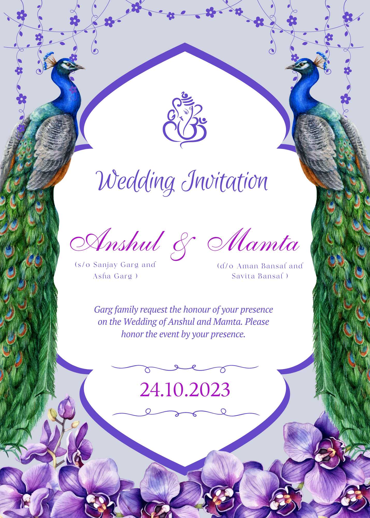 online indian wedding card maker