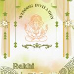 Floral Marriage invitation card Create Online