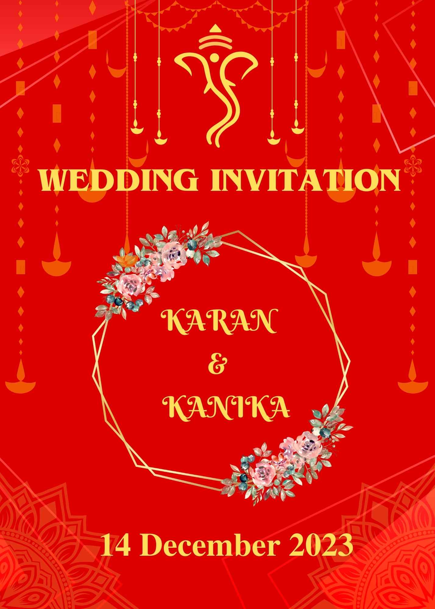 Hindi video wedding invite