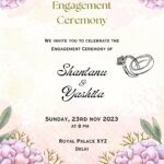 Stunning Engagement invitation card Online