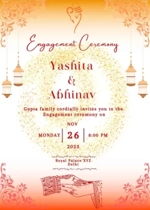 Best engagement invitation design