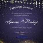 Ring Ceremony invitation for Engagement party