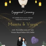 Stunning Engagement Ceremony Invitation online