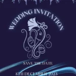Indian Marriage Invitation card format 4 pages